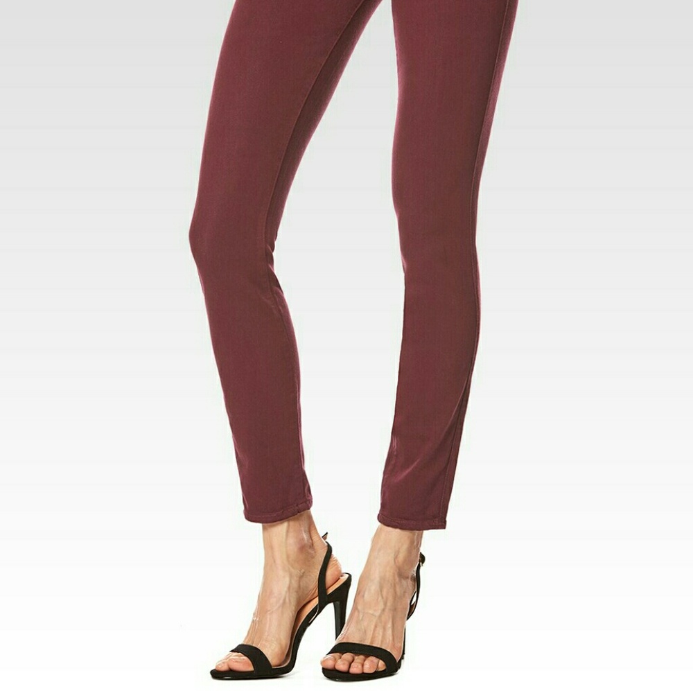 💰SOLD💰Paige Burgundy Wine Verdugo Ultra Skinny - Picture 2 of 6